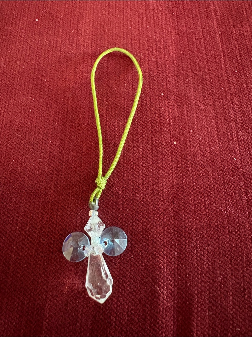 Never Used Handcrafted Crystal Angel Charm Dangle Pendant for Bag / Car / Phone